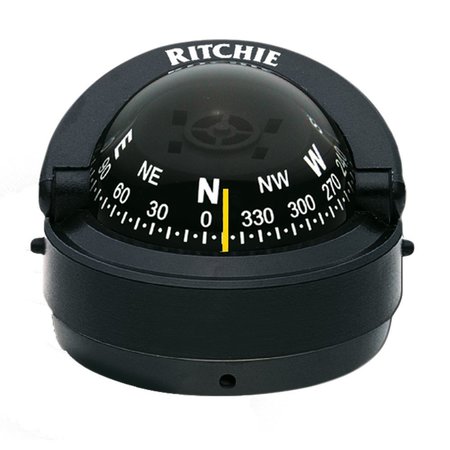 RITCHIE S-53 Explorer Compass - Surface Mount - Black S-53